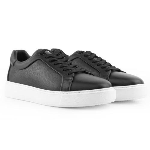 MegaCourt Duo - Siyah Dokulu ve Beyaz Tabanlı Sneaker